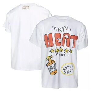 Men's NBA After School Special White Miami Heat T-Shirt Size XXL BNWT